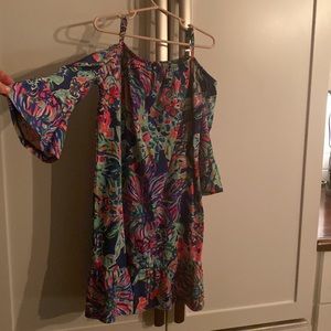 Lilly cold-shoulder girls dress